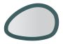 Dekoratīvs sienas spogulis Saturno, 71 × 48 × 1,5 cm