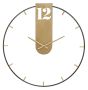 Wall clock Goldy, Gold/black, Ø 60 × 4.5 cm