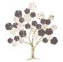 Sienas dekoratīvais panelis Albero Purpy, 73,7 × 80 × 5 cm