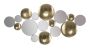 Sienas dekora panelis Gold Mirror Glam, Zelta, 118 × 60 × 2,5 cm