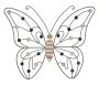 Sienas dekoru panelis Butterfly, 39,5 × 33,5 × 1,5 cm