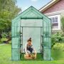 Greenhouse, 8 shelves, 142.24 × 142.24 × 195.58 cm