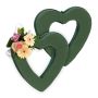 Sirds formas ziedu putuplasts Relaxdays 10046245.0, 2 gab, Zaļa, 23 × 24 × 4 cm