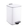 Atkritumu tvertne Relaxdays, 12 l, Balta, 25 × 33 × 30 cm