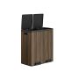 Atkritumu urna SONGMICS LTB60NL, 2 nodalījumi pa 30 l, Brūna, 59 × 65,2 × 36,5 cm