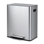 Pedal waste bin, 2 bins, 60 l, 54 × 34 × 67 cm