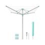 SONGMICS clothesline, 60 m line, 139.4 × 120–180 × 139.4 cm