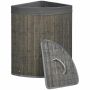 Laundry basket 55L Homcom 38x38x57cm., dark gray