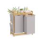 Veļas grozs SONGMICS, 3 nodalījumi, 150 l, 63 × 33 × 78 cm