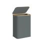 Veļas grozs SONGMICS, 40 l, ar vāku, Pelēks, 52 × 38,5 × 70,5 cm