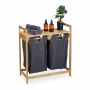Veļas plaukts Relaxdays 10046282.0, 2 grozi, 64 × 73 × 33 cm
