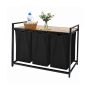 Veļas plaukts Relaxdays, 3 maisi, 109,5 × 73,5 × 33 cm