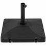 Umbrella base, refillable, with 2 wheels, 21.5 × 21.5 × 16 inches