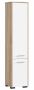 Tall bathroom cabinet NORE Fin, white/oak
