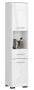 Tall bathroom cabinet-shelf NORE Fin, white