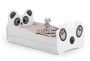 Children's bed Animals with drawer and mattress 144 cm x 80 cm x 70 cm, panda