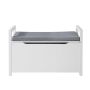 Hallway bench 86x38x54cm., white/gray