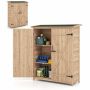 Garden tool storage, 2 removable shelves, 140 × 163 × 51 cm