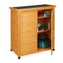 Dārza instrumentu skapis Relaxdays 10038666.0, 3 plaukti, 86,5 × 97 × 47 cm