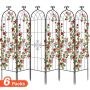 Dārza rožu režģis VEVOR EKHPJ180-6, 6 gab, 52,5 × 180 cm