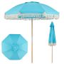 Garden umbrella, 8-blade, Blue, 270 × 225 × 270 cm