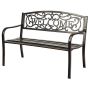 Garden bench, with armrests, 127 × 63.5 × 88.9 cm