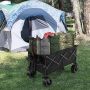 Garden trolley, Black, 98 × 60 × 76–92 cm