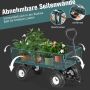 Garden cart, foldable, 47.2 × 22 × 21 inches