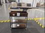 Side coffee table, with storage compartment, with castors, 60 × 67.5 × 24 cm
