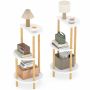 Set of 2 Side Tables, 3-Tier