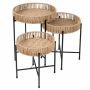 Set of 3 side tables, 45 × 52 × 45 cm; 40 × 44 × 40 cm; 35 × 36 × 35 cm