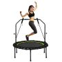 Sports Trampoline, 2 Resistance Bands, 40 × 40 × 51 inches