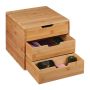 Atvilktņu kaste Relaxdays 10032120.0, 3 atvilktnes, 30 × 26 × 31 cm
