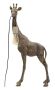 Galda lampa Giraffa, 1 gaismas avots, Zelta, 40 × 80 × 22 cm