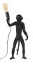 Galda lampa Mauro Ferretti Monkey, 26 × 55 × 34 cm
