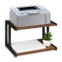 Galda printera plaukts Relaxdays, 2 plaukti, 44 × 28 × 28 cm