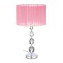 Настольная лампа Relaxdays 10038877.0, Розовая/серебристая, 54 × 29,5 × 29,5 см