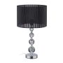 Galda lampa Relaxdays 10038878.0, Melna/sudraba, 54 × 29,5 × 29,5 cm