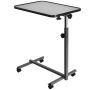 Over-the-bed table, Adjustable height, Gray, 40.64 × 68.58–111.76 × 67.31 cm