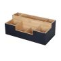 Galda organizators Relaxdays 10051363_46, 7 nodalījumi, Melna, 30 × 11 × 15 cm