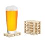 Подставки под посуду Relaxdays 10028005.0, 6 шт, Коричневый, 12 × 2 × 8 см