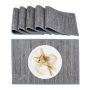 Столовые коврики Relaxdays, 6 шт, 45 × 30 × 0,3 см