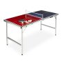 Galda tenisa galds Relaxdays 10028919.0, ar 2 raketēm un 3 bumbiņām, 151 × 67,5 × 67,5 cm
