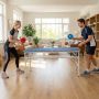Table tennis table, foldable, with net and 2 rackets, 152.5 × 76 × 71 cm