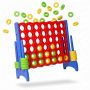 Galda spēle Connect Four Relaxdays, XXL, bez somas, Daudzkrāsains, 120 × 110 × 55 cm