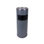 Freestanding ashtray/trash can, grey