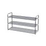 Metal shoe cabinet 2 compartments, gray