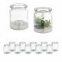 Стеклянные подсвечники Relaxdays, 12 шт, Ø 8 × 9,5 см