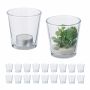 Стеклянные подсвечники Relaxdays, 20 шт, Ø 7,5 × 7,5 см