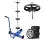 Stand - trolley for transporting wheels